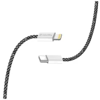 Дата кабель USB-C to Lightning 2.0m 27W PD FC black ColorWay (CW-CBPDCL068-BK) - 5