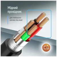 Кабель для принтера USB 2.0 AM/BM 3.0m black ColorWay (CW-CBUB073-BK) - 11