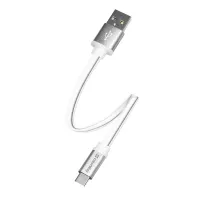 Дата кабель USB 2.0 AM to USB-C 0.25m white ColorWay (CW-CBUC001-WH) - 1