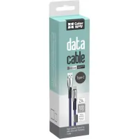 Дата кабель USB 2.0 AM to USB-C 1.0m zinc alloy blue ColorWay (CW-CBUC012-BL) - 3