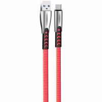 Дата кабель USB 2.0 AM to USB-C 1.0m zinc alloy red ColorWay (CW-CBUC012-RD) - Image 2