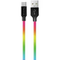 Дата кабель USB 2.0 AM to USB-C 1.0m multicolor ColorWay (CW-CBUC018-MC) - 2