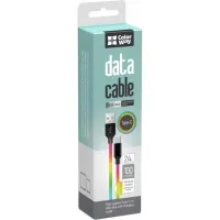 Дата кабель USB 2.0 AM to USB-C 1.0m multicolor ColorWay (CW-CBUC018-MC) - 3