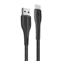 Дата кабель USB 2.0 AM to USB-C 1.0m led black ColorWay (CW-CBUC034-BK) - 2