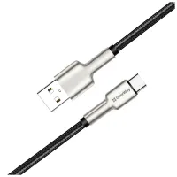 Дата кабель USB 2.0 AM to USB-C 1.0m head metal black ColorWay (CW-CBUC046-BK) - 3