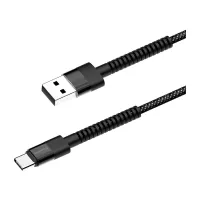 Дата кабель USB 2.0 AM to USB-C 1.0m 2.4А black ColorWay (CW-CBUC063-BK) - 1