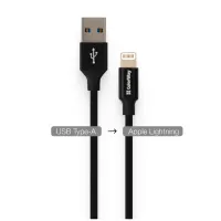 Дата кабель USB 2.0 AM to Lightning 2.0m black ColorWay (CW-CBUL007-BK) - 4