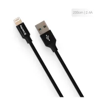 Дата кабель USB 2.0 AM to Lightning 2.0m black ColorWay (CW-CBUL007-BK) - 5
