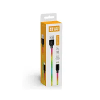 Дата кабель USB 2.0 AM to Lightning 1.0m multicolor ColorWay (CW-CBUL016-MC) - 3