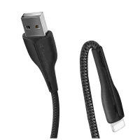 Дата кабель USB 2.0 AM to Lightning 1.0m led black ColorWay (CW-CBUL034-BK) - 3