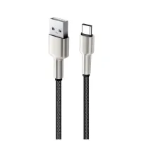 Дата кабель USB 2.0 AM to Lightning 1.0m head metal black ColorWay (CW-CBUL046-BK) - 5