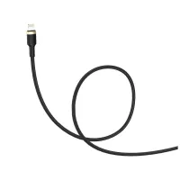 Дата кабель USB 2.0 AM to Lightning 1.0m spiral black ColorWay (CW-CBUL051-BK) - 2