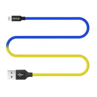 Дата кабель USB 2.0 AM to Lightning 1.0m National ColorWay (CW-CBUL052-BLY) - 5