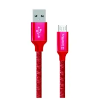 Дата кабель USB 2.0 AM to Micro 5P 1.0m 2.1А red ColorWay (CW-CBUM002-RD) - Зображення 1
