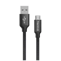Дата кабель USB 2.0 AM to Micro 5P 2.0m black ColorWay (CW-CBUM009-BK) - 1
