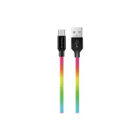 Дата кабель USB 2.0 AM to Micro 5P 1.0m multicolor ColorWay (CW-CBUM017-MC) - 2