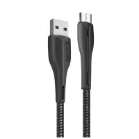 Дата кабель USB 2.0 AM to Micro 5P 1.0m led black ColorWay (CW-CBUM034-BK) - 2