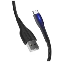 Дата кабель USB 2.0 AM to Micro 5P 1.0m led black ColorWay (CW-CBUM034-BK) - 4