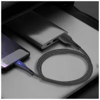 Дата кабель USB 2.0 AM to Micro 5P 1.0m led black ColorWay (CW-CBUM034-BK) - 6
