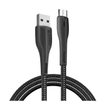 Дата кабель USB 2.0 AM to Micro 5P 1.0m led black ColorWay (CW-CBUM034-BK) - 1