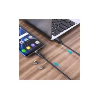 Дата кабель USB 2.0 AM to Lightning + Micro 5P + USB-C 1.0m Magnetic ColorWay (CW-CBUU038-BK) - 6