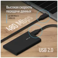 Дата кабель USB 2.0 AM/AM 1.0m black ColorWay (CW-CBUU071-BK) - 7
