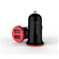 Зарядний пристрій ColorWay 2USB AUTO ID 3.4A (17W) red/black (CW-CHA026-BK) - 3