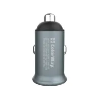 Зарядний пристрій ColorWay 2USB Quick Charge 3.0 (36W) Gray (CW-CHA036Q-GR) - 4