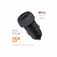 Зарядное устройство ColorWay USB-C PD35W + USB QC3.0 car adapter (CW-CHA064PD-BK) - Image 6