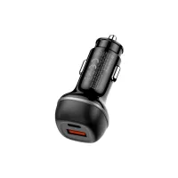 Зарядний пристрій ColorWay USB-C PD65W + USB QC3.0 car adapter (CW-CHA068PD-BK) - Зображення 4
