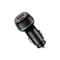 Зарядний пристрій ColorWay USB-C PD65W + USB QC3.0 car adapter (CW-CHA068PD-BK) - Зображення 1