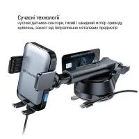 Універсальний автотримач ColorWay AutoSense Car Wireless Charger 2 (Dashboard+Air Vent) 15W (CW-CHAW040Q-BK) - 9