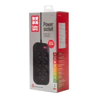 Мережевий фільтр живлення ColorWay CW-CHE64B, 6 розеток/4USB Black (CW-CHE64B) - 8