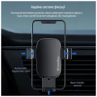 Універсальний автотримач ColorWay Metallic Gravity Holder 3 Black (CW-CHG14-BK) - 5