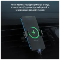 Універсальний автотримач ColorWay Metallic Gravity Holder 3 Black (CW-CHG14-BK) - 10