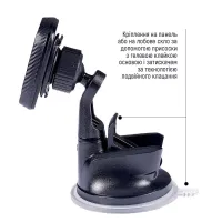 Універсальний автотримач ColorWay Dashboard-1 (360 rotation) magnetic Gray (CW-CHM06-GR) - 6