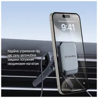 Универсальный автодержатель ColorWay Magnetic Air Vent-6 (360° rotation) Gray (CW-CHM16-GR) - Изображение 12