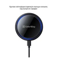 Універсальний автотримач ColorWay MagSafe 360° Air Vent 15W Black (CW-CHMW041Q-BK) - 10