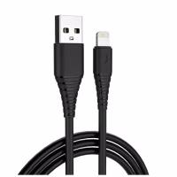 Зарядний пристрій ColorWay 1USB AUTO ID 2A (10W) black + cable Lightning (CW-CHS012CL-BK) - Image 2