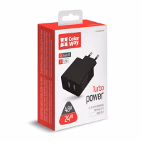 Зарядное устройство ColorWay 2USB AUTO_ID 4.8A (24W) black (CW-CHS016-BK) - Image 5