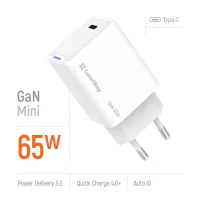 Зарядний пристрій ColorWay GaN Mini 65W PD Port PPS USB-C white (CW-CHS049PD-WT) - 7