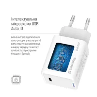 Зарядний пристрій ColorWay GaN Mini 65W PD Port PPS USB-C white (CW-CHS049PD-WT) - 10