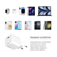 Зарядний пристрій ColorWay GaN Mini 25W PD Port PPS USB-C white (CW-CHS052PD-WT) - 11