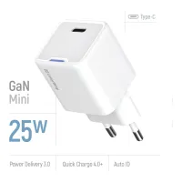 Зарядний пристрій ColorWay GaN Mini 25W PD Port PPS USB-C white (CW-CHS052PD-WT) - 6