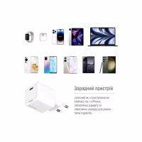 Зарядний пристрій ColorWay GaN Mini 30W PD Port PPS USB-C white (CW-CHS054PD-WT) - Image 12