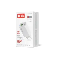 Зарядний пристрій ColorWay GaN Mini 65W PD Port PPS USB (USB-2C1A) white (CW-CHS058PD-WT) - 6