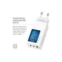 Зарядний пристрій ColorWay GaN Mini 65W PD Port PPS USB (USB-2C1A) white (CW-CHS058PD-WT) - 10