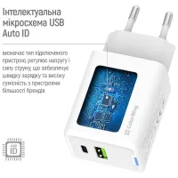 Зарядний пристрій ColorWay C101E GaN Mini 45W PD PPS USB-C + USB-A QC4.0 white (CW-CHS060PD-WT) - 10