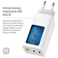 Зарядний пристрій ColorWay C101B GaN Mini 100W PD PPS 2xUSB-C + USB-A white (CW-CHS061PD-WT) - 10