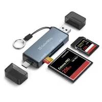 Зчитувач флеш-карт ColorWay USB 2.0/USB-C to CF/SD/MicroSD (CW-CR-01) - 1
